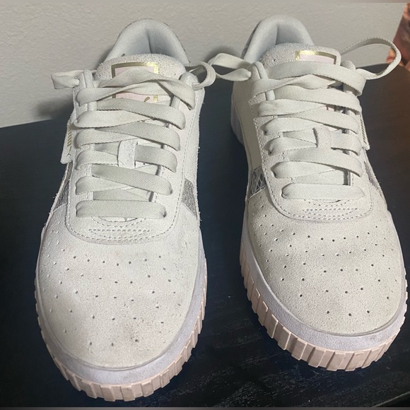 Used Good condition Puma womens Cali Suede Snake Platform Sneakers size 8.5 - Picture 7 of 15